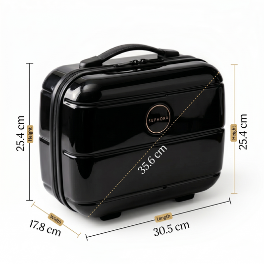 Vakido Travel Vanity Case 14-Inch | Extreme Black
